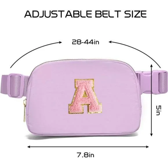 Easter Gifts for Teens Girls Belt Bag Fanny Pack Crossbody Bags Initial Letter - Picture 3 of 7
